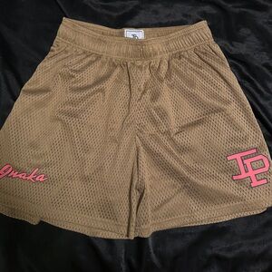 Inaka Power Tan Mesh Athletic Shorts